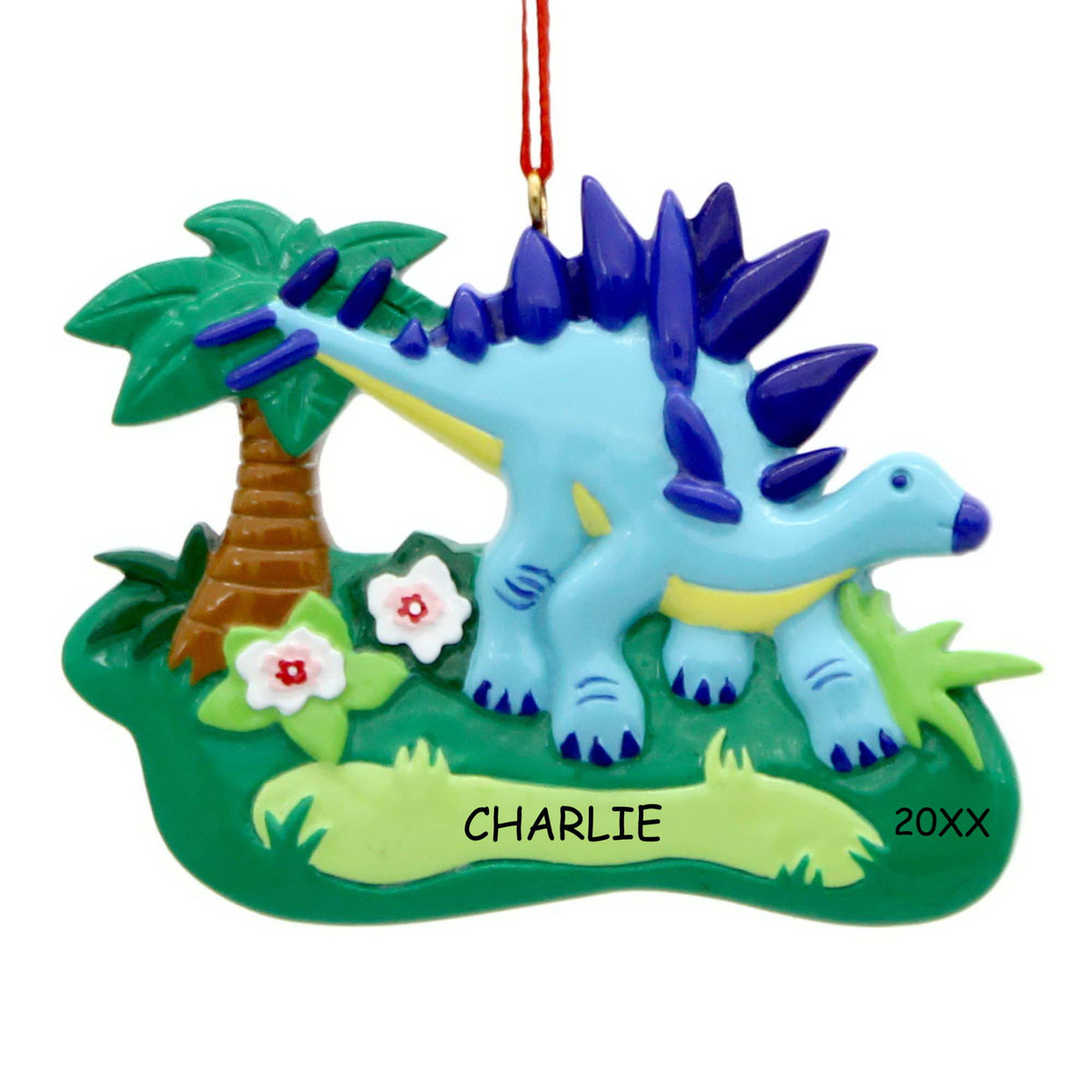 Personalised Dinosaur Christmas Bauble For Son / Grandson / Nephew