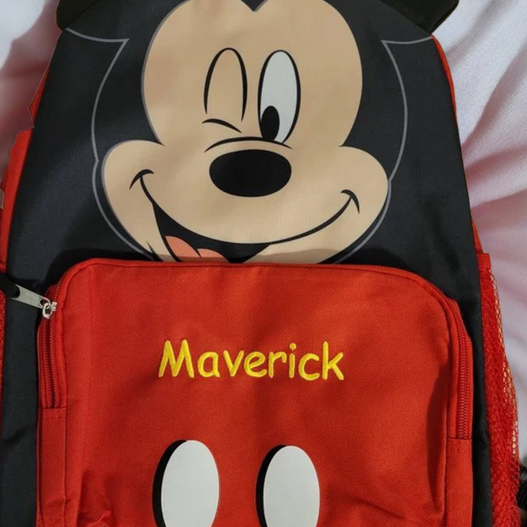 Personalized Mickey Mouse Character Backpack