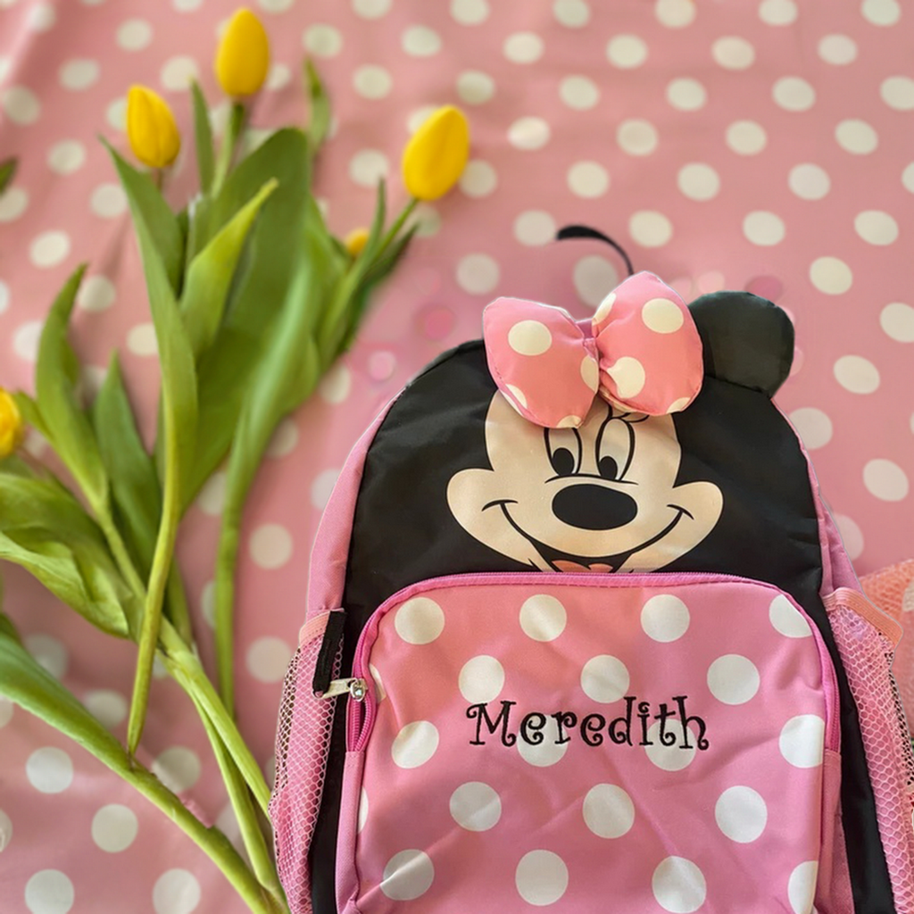 Personalized minnie mouse backpack clearance