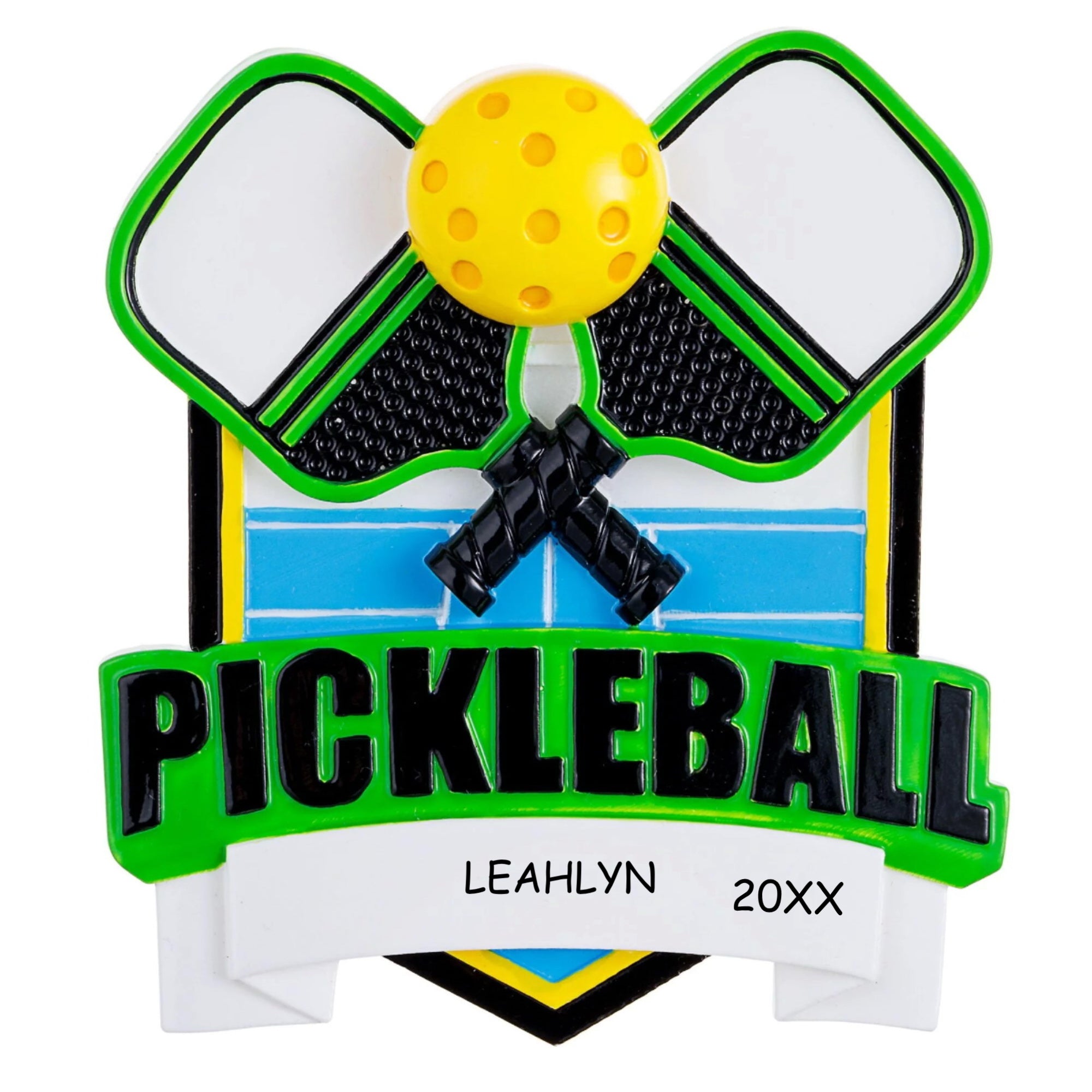 Personalized Pickleball Sports Christmas Ornament
