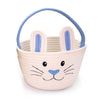 Personalized Easter Bunny Rope Basket - Blue
