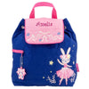 Personalized Ballet Bunny Quilted Backpack