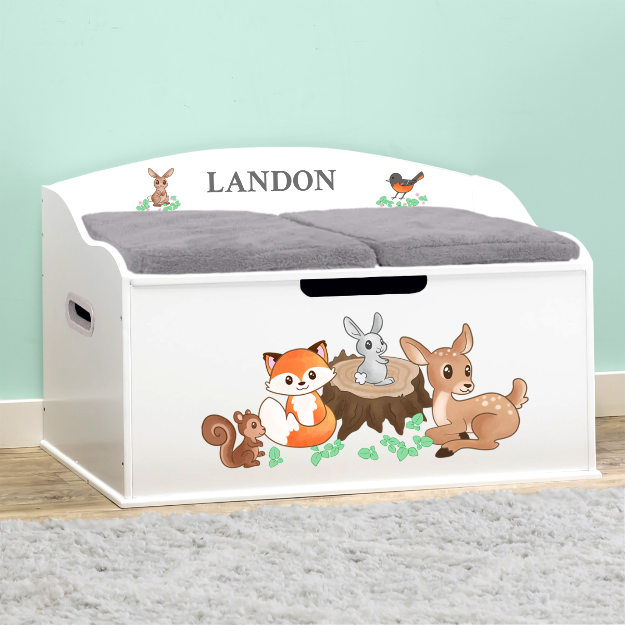 Personalised Toy Small Toy Box With Lid Personalized Dibsies