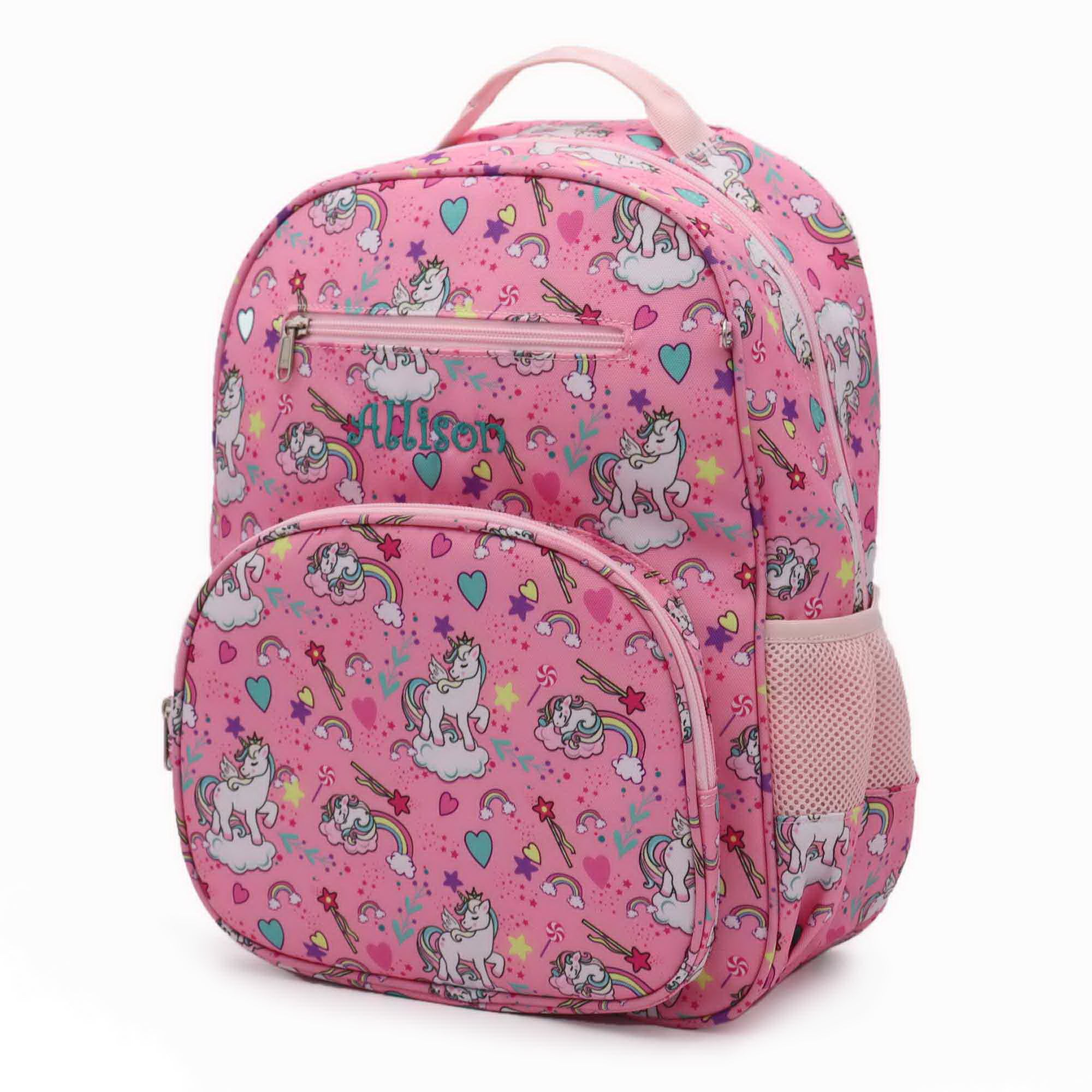 Personalized Unicorn Adventure Collection Backpack and Lunch Box Combo