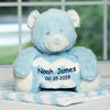 Personalized Dibsies Baby Teddy Bear & Blanket Set - Blue