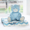Personalized Dibsies Baby Teddy Bear & Blanket Set - Blue