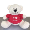 Personalized Valentine's Snuggle Teddy Bear - White, 10 inch