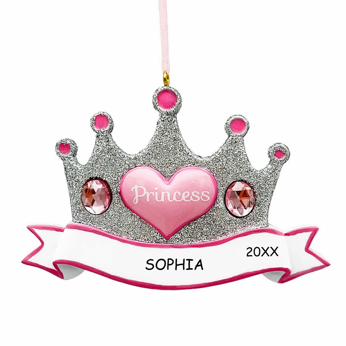 Personalized Dibsies Princess Crown Kids Christmas Ornament – Dibsies ...