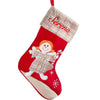 Personalized Classic Gray Plaid Christmas Stocking