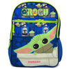 Personalized Grogu Baby Yoda Backpack - Blue & Lime, 16 Inch