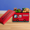 Dibsies Personalized Collapsible Junior Toy Box - Fire Truck