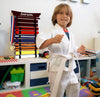 Personalized 10-Belt Karate Belt Display - White