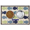 Dibsies Personalized Tapestry Cat Food Mat - Kool Fishies