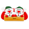 Personalized Sly Fox Couples Christmas Ornament