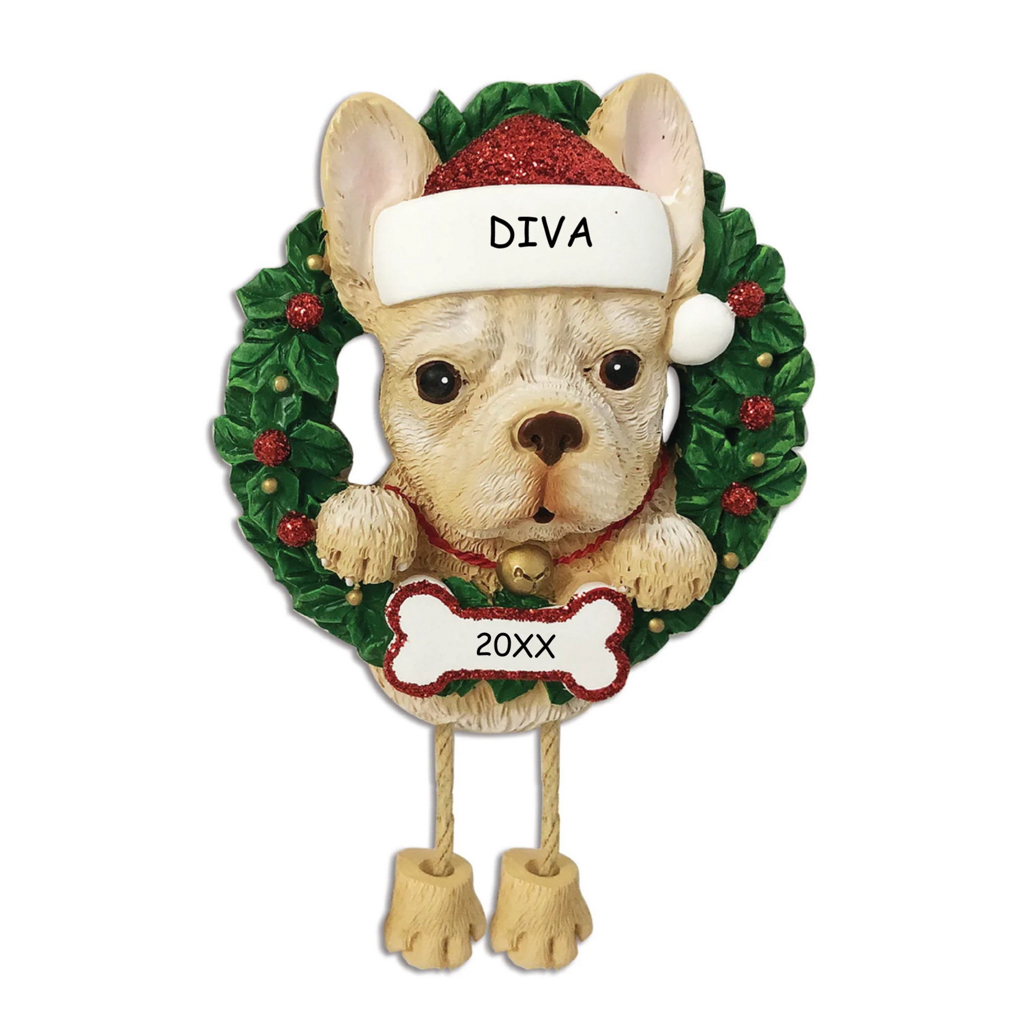 Personalized Pet Dog Christmas Ornament - Fench Bulldog