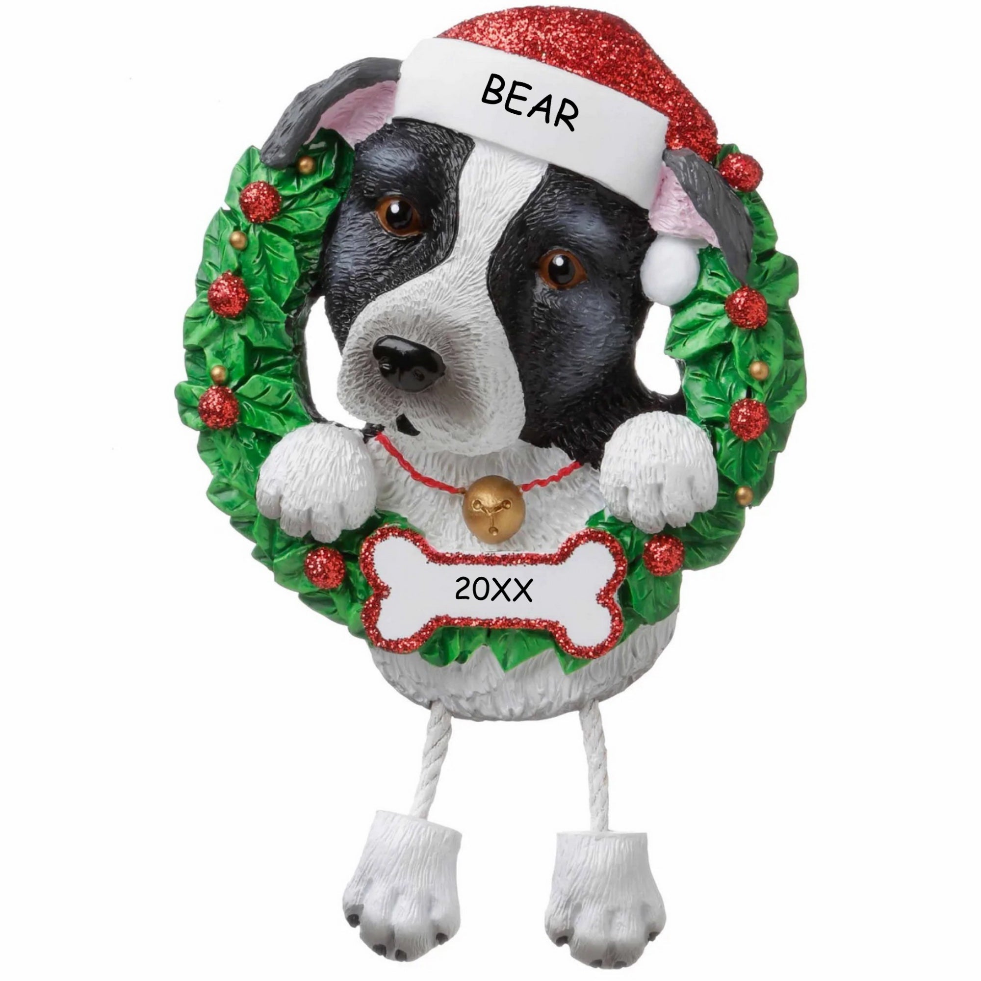 Personalized Pet Dog Christmas Ornament - Pit Bull