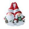 Personalized Gnome Couples Christmas Ornament