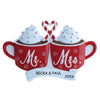 Personalized Mr & Mrs Hot Cocoa Couples Christmas Ornament