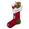 Personalized Treats Stocking Dog Christmas Ornament