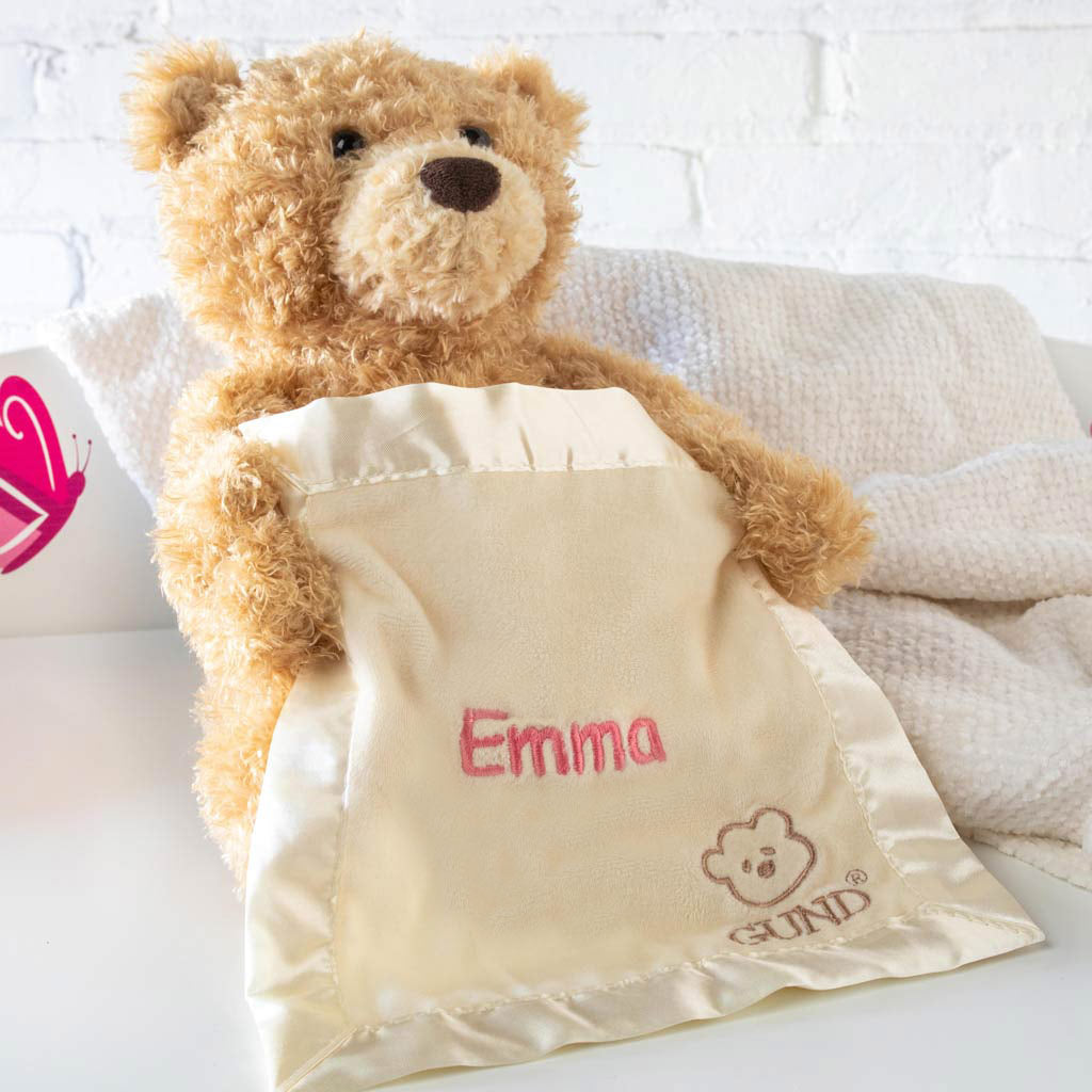 Personalized Gund Peek a Boo Bear – Dibsies Personalization Station