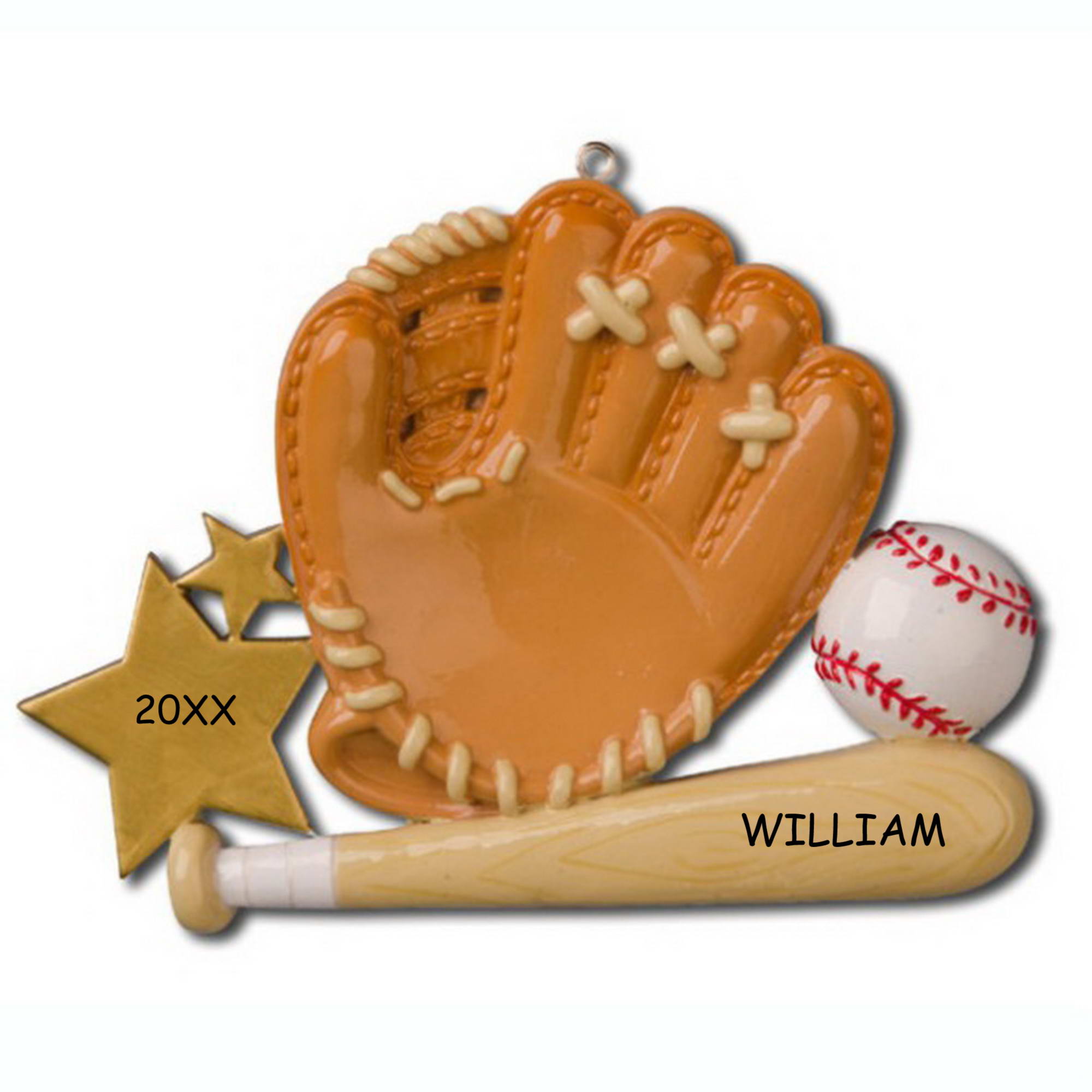 Personalized Baseball Sports Christmas Ornament