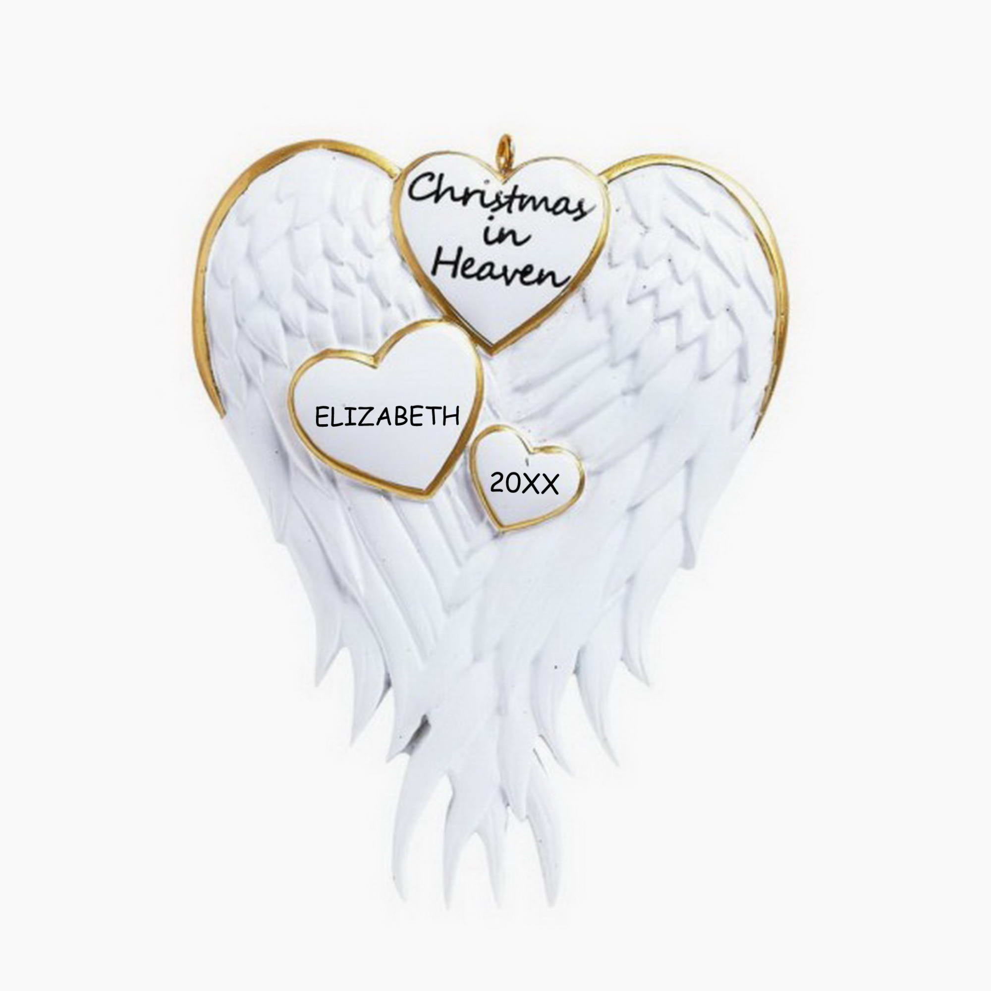 Personalized Christmas In Heaven Ornament