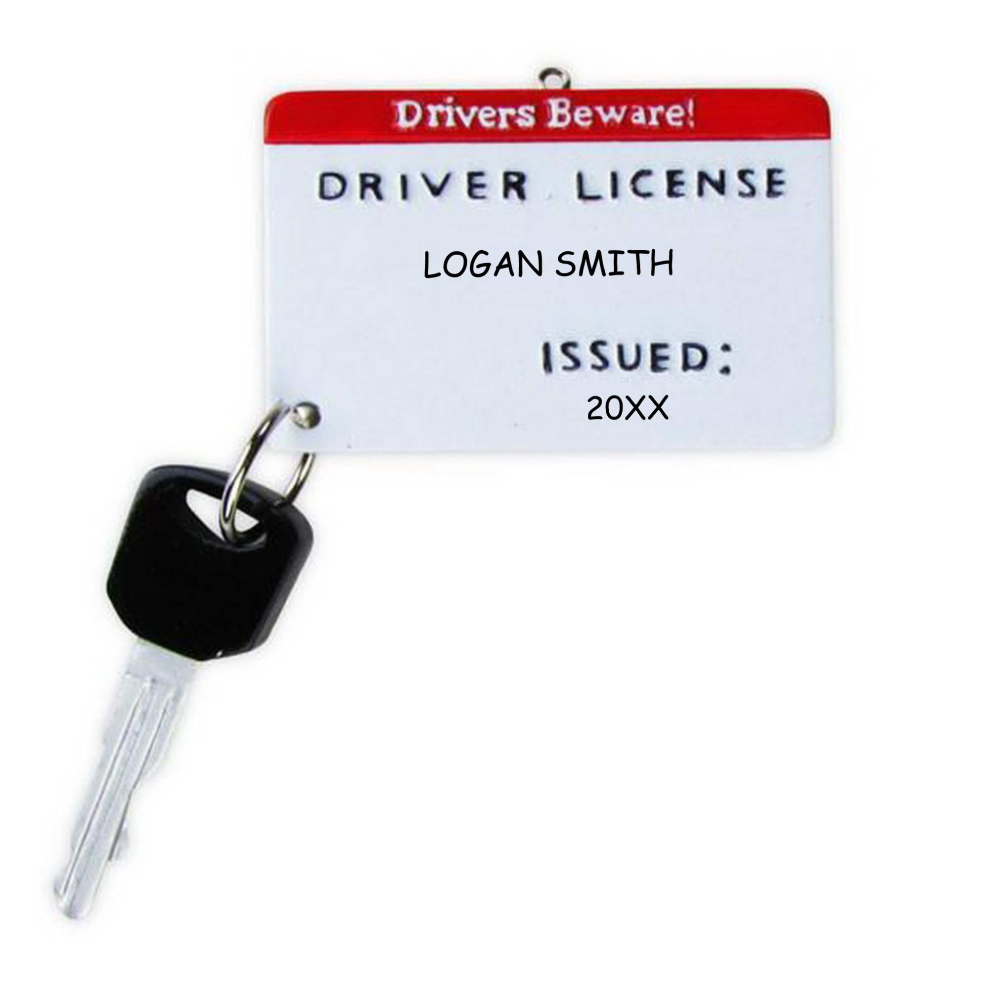 Personalized Driver's License Christmas Ornament