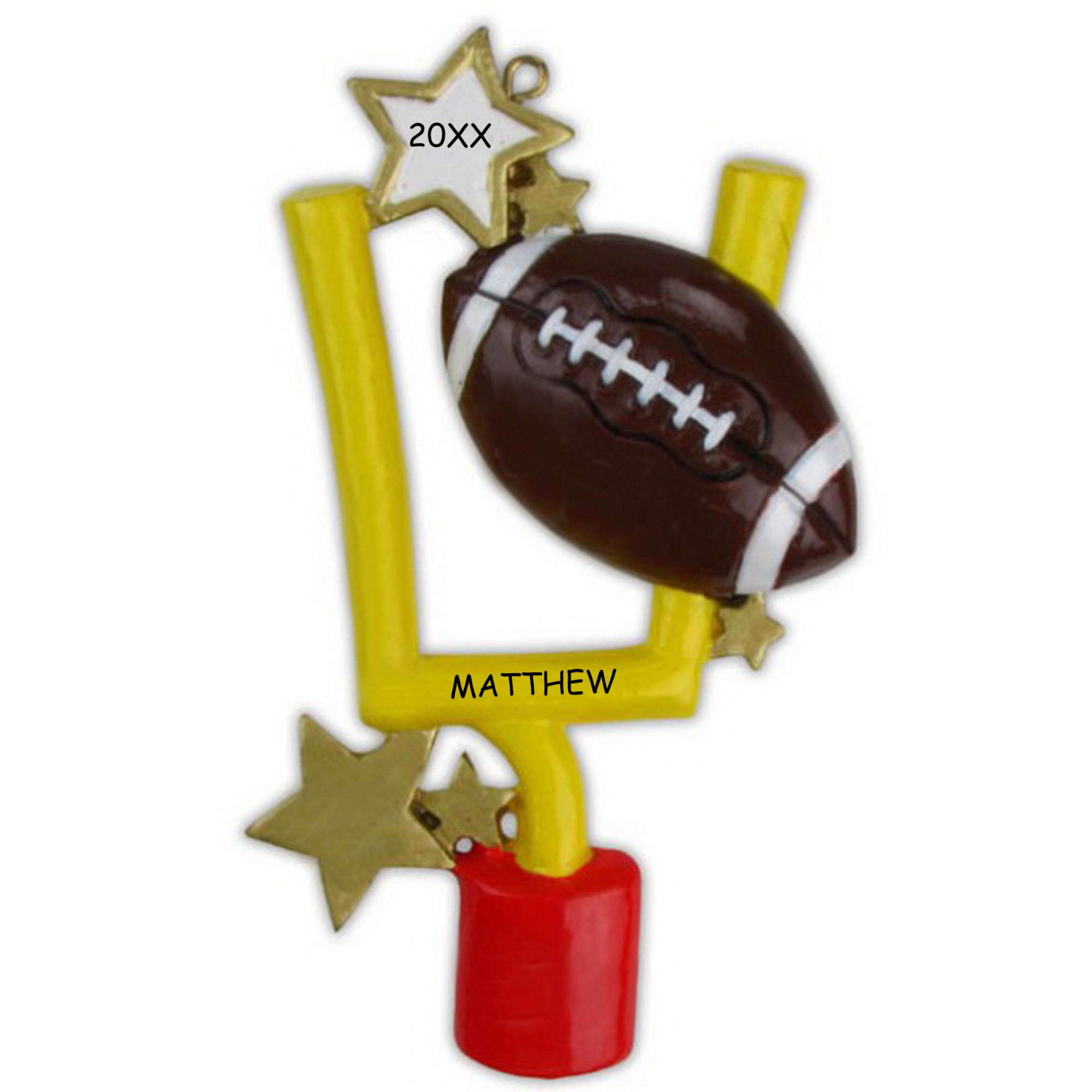 Personalized Football Sports Christmas Ornament
