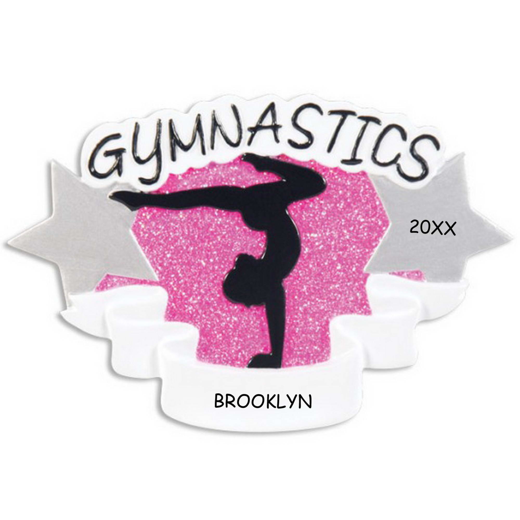 Personalized Gymnastics Sports Christmas Ornament