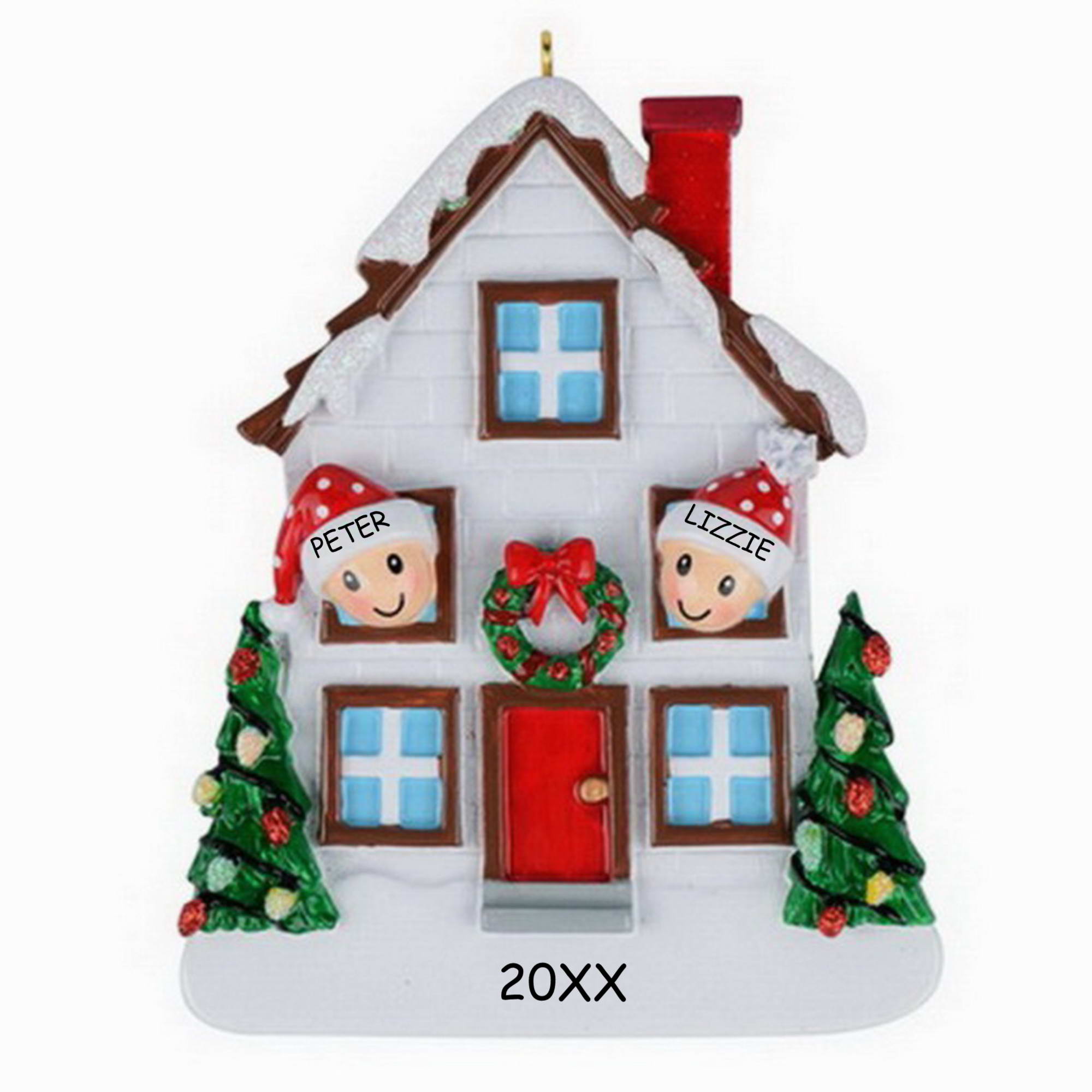 Personalized Home For Christmas Couples Ornament