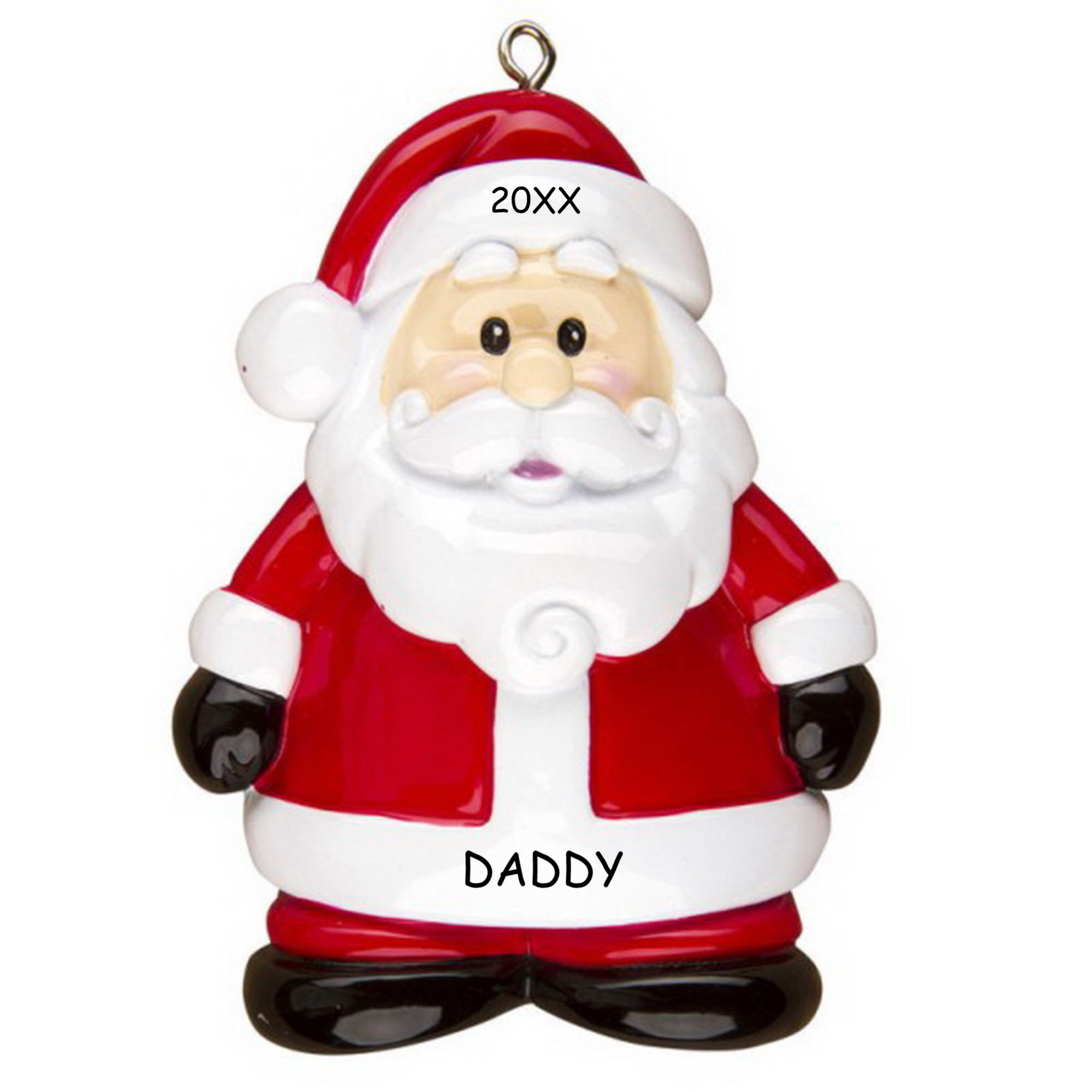 Personalized Jolly Santa Christmas Ornament