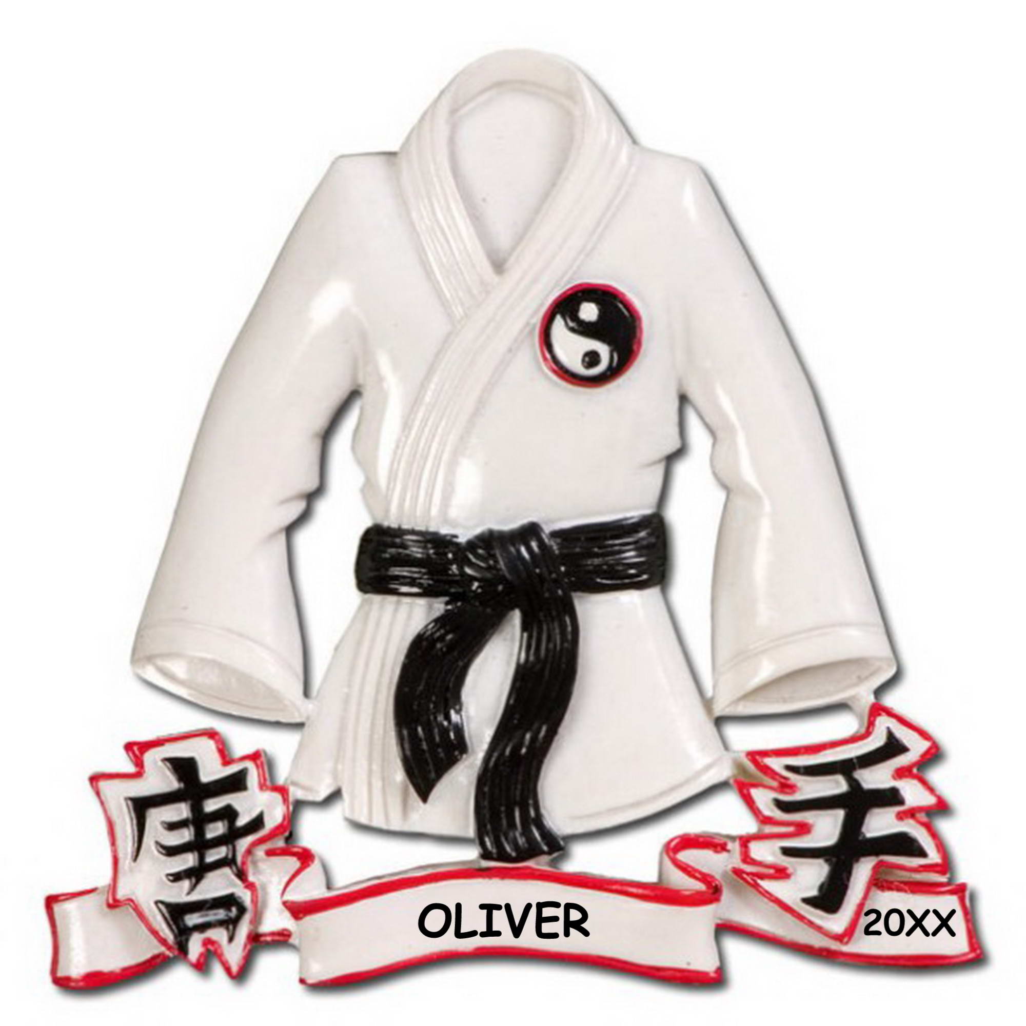 Personalized Martial Arts Sports Christmas Ornament