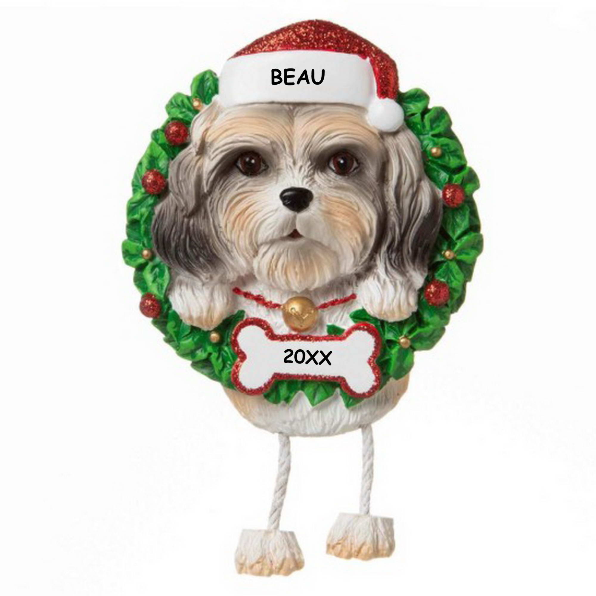 Personalized Pet Dog Christmas Ornament - Shih Tzu