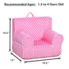 Personalized Dibsies Creative Wonders Toddler Chair - Ages 1.5 to 4 Years Old - Pink Polka Dots