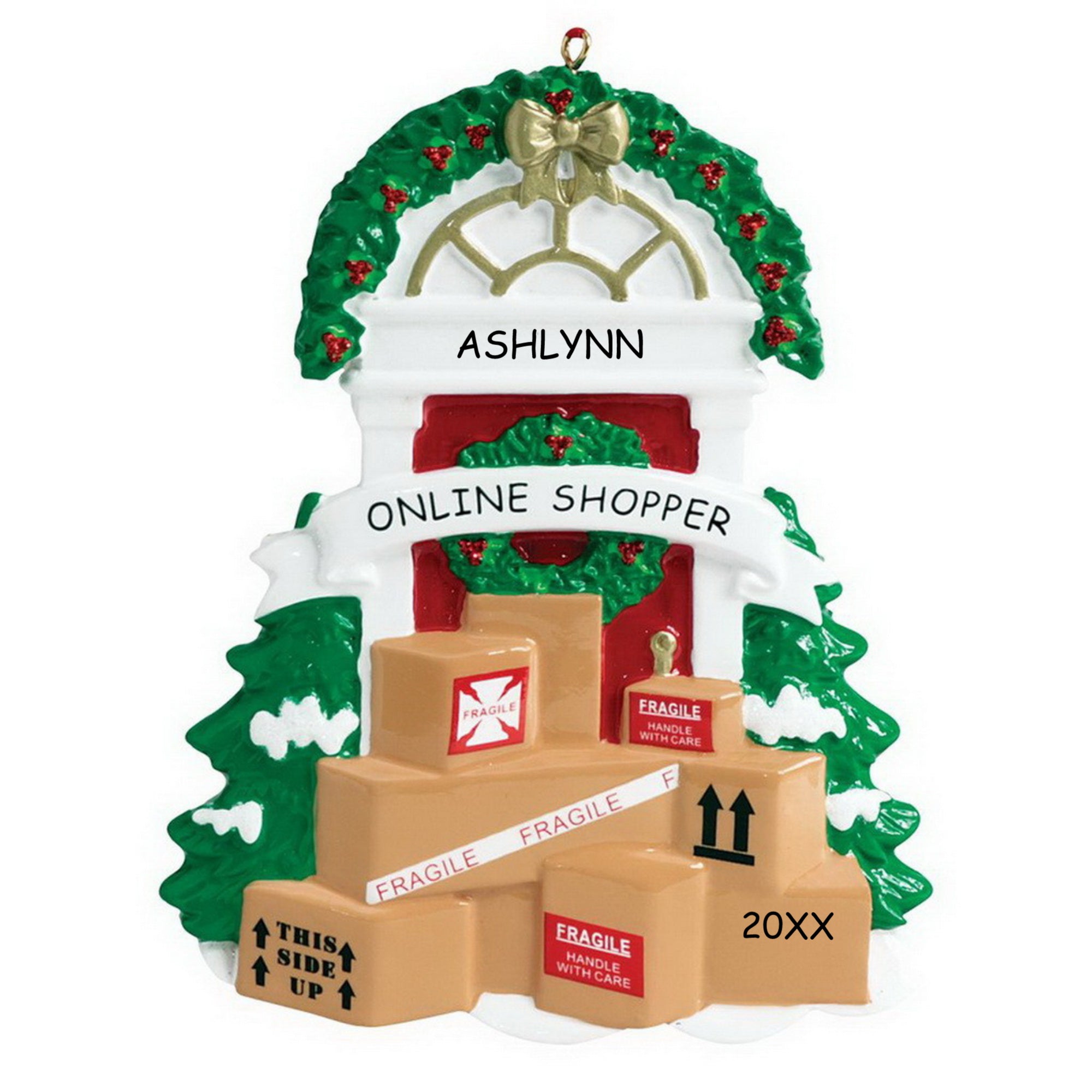 Personalized Online Shopper Ornament