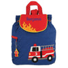 Personalized Fire Truck Embroidered Backpack
