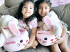Personalized Pink Bunny Plush Easter Basket