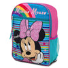 Personalized Minnie Mouse 16" Backpack with Lunch Bag, Caribiner Clip, and Keychain