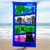 Personalized Licensed Kid's Beach Towel (Minecraft)