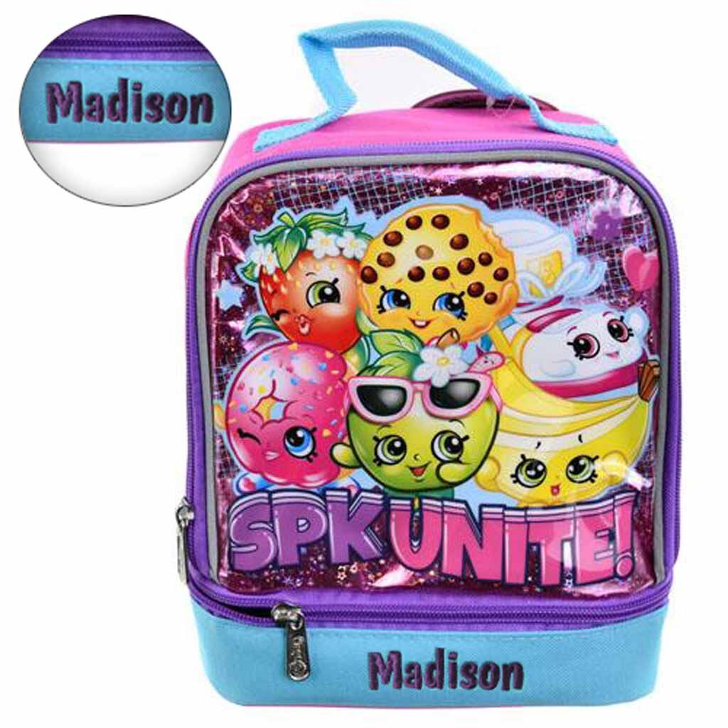 Personalized Shopkins Dual Compartment Lunch Box