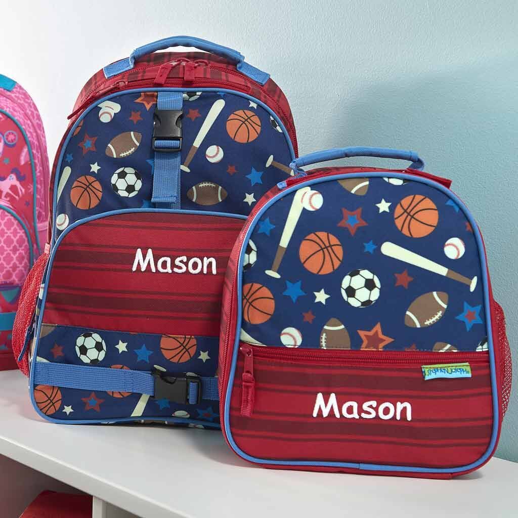 Personalized Sports Trendsetter Backpack & Lunch Box Combo